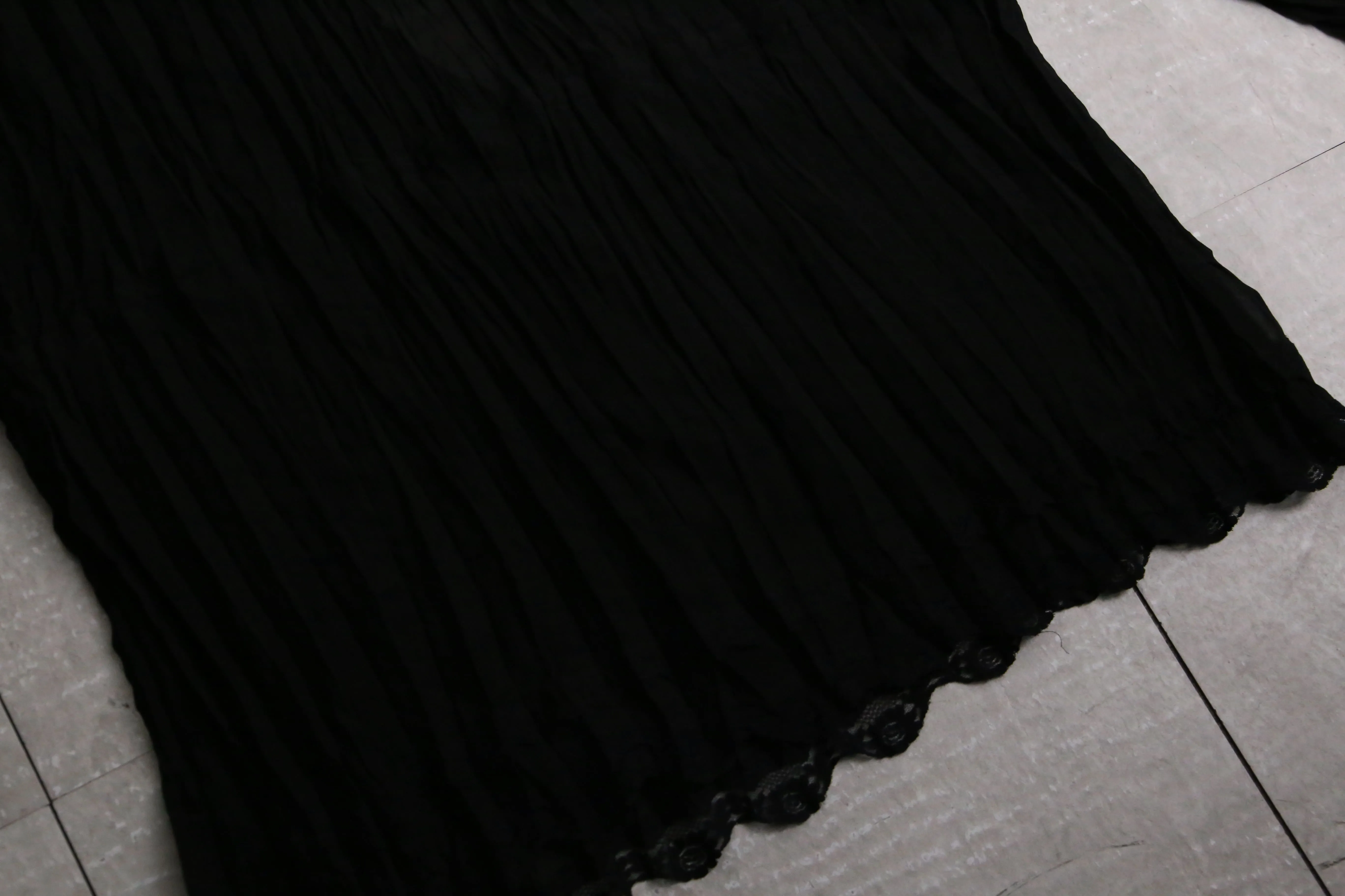 pleats×frill×lace sheer pull