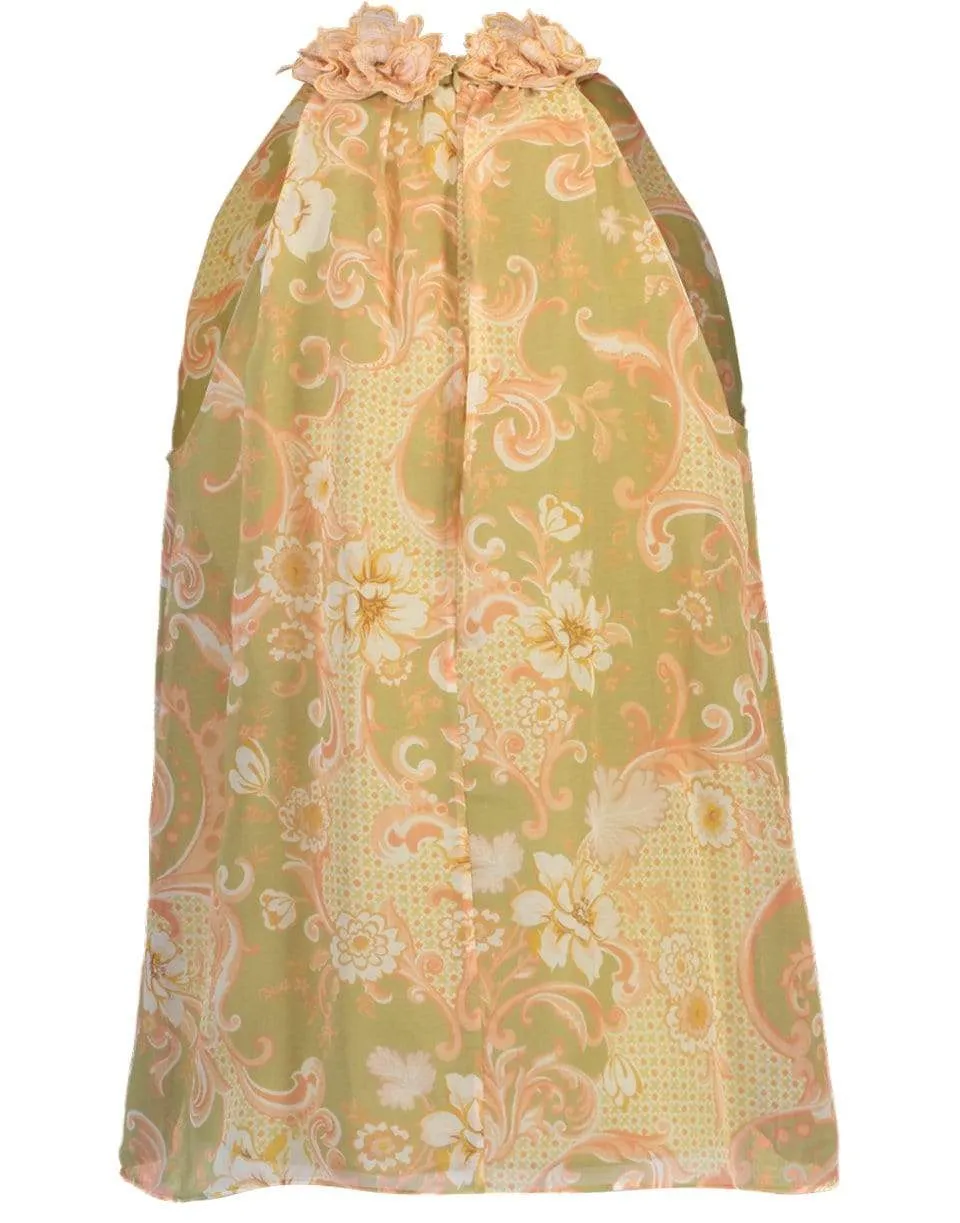Postcard Sleeveless Blouse