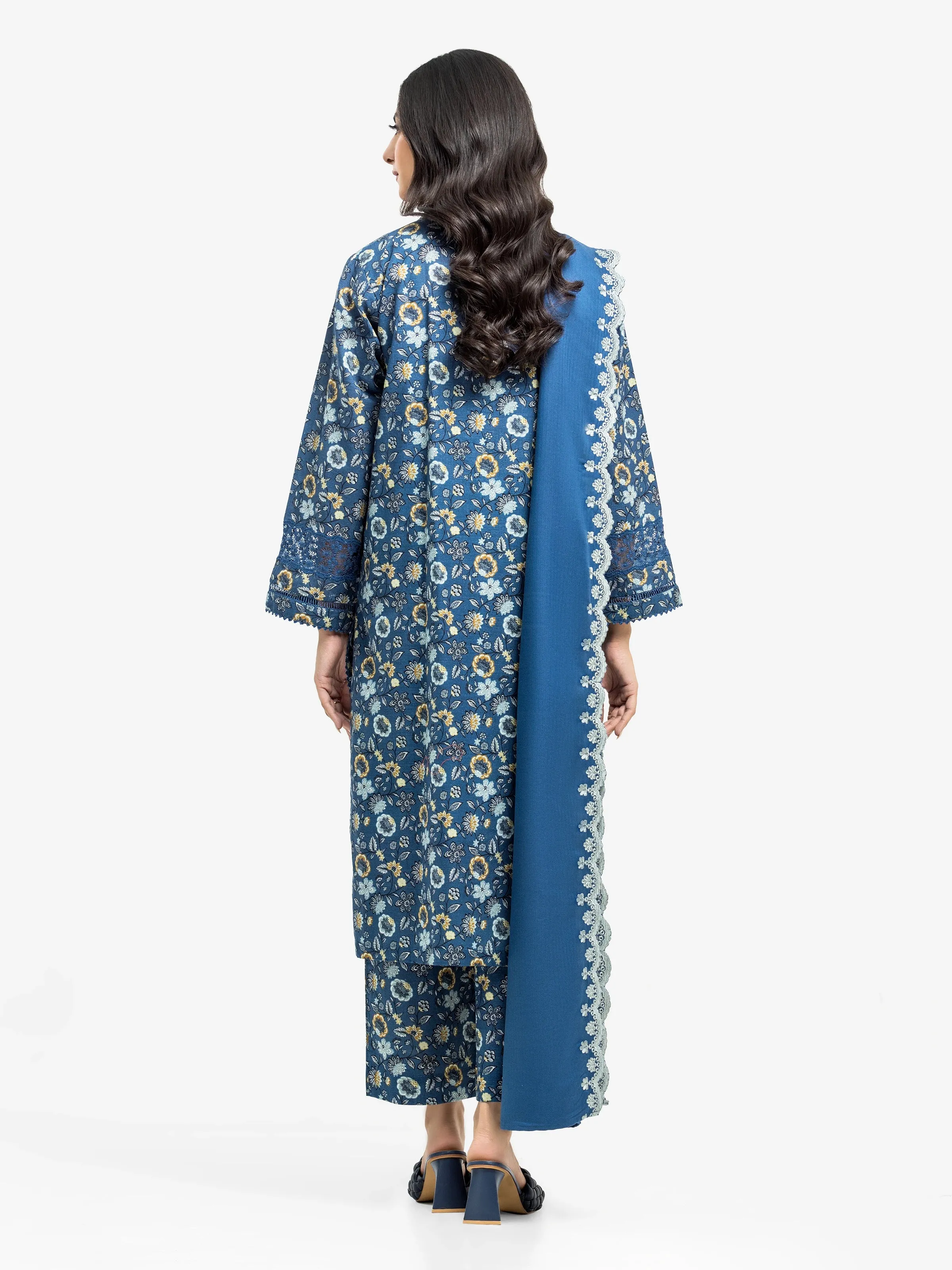 Pret 3Pc Printed Khaddar Suit - EWTKP24-81533-3P