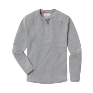 Puremeso Raglan Henley - Athletic Grey