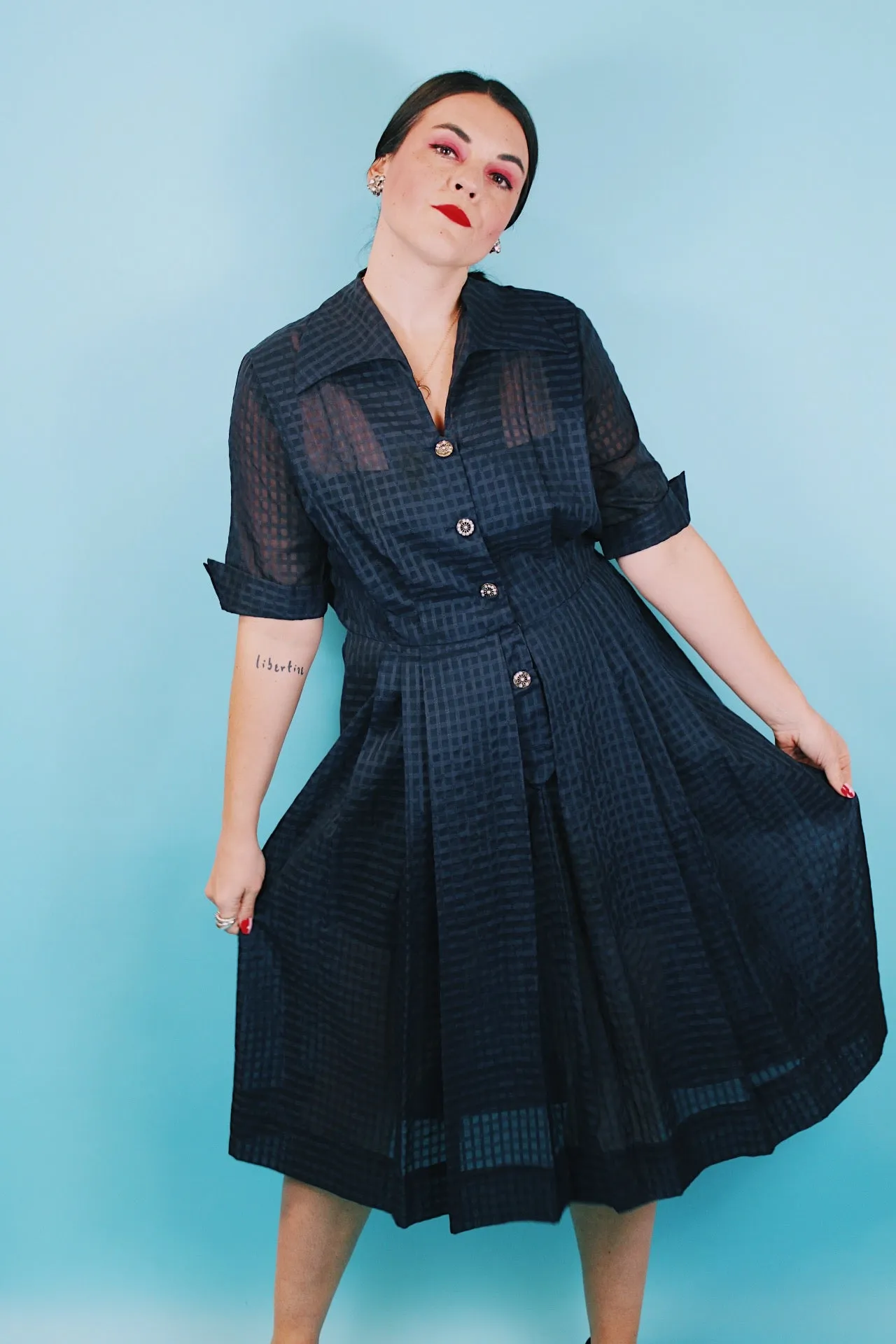Sheer Shirt Dress