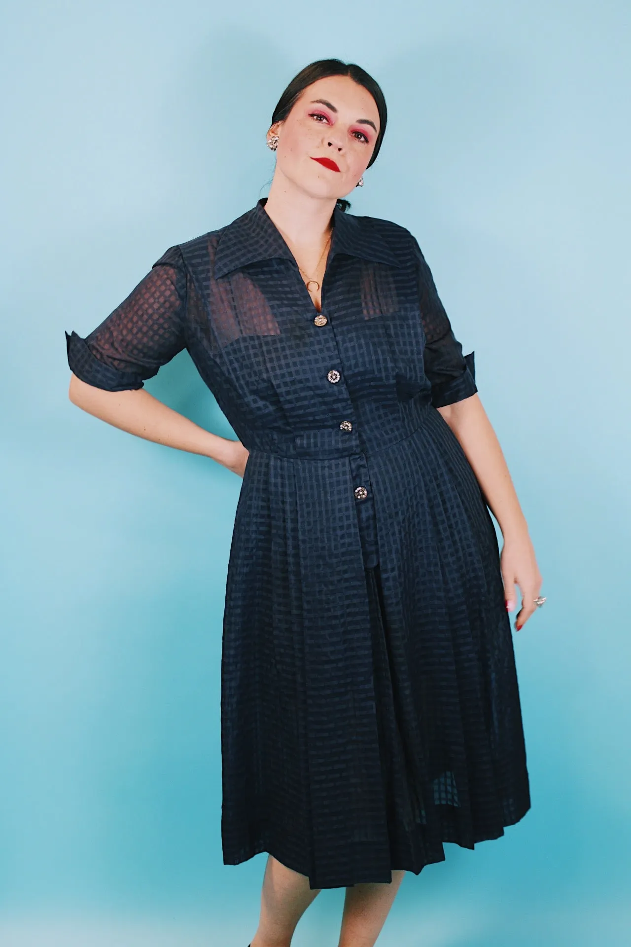 Sheer Shirt Dress