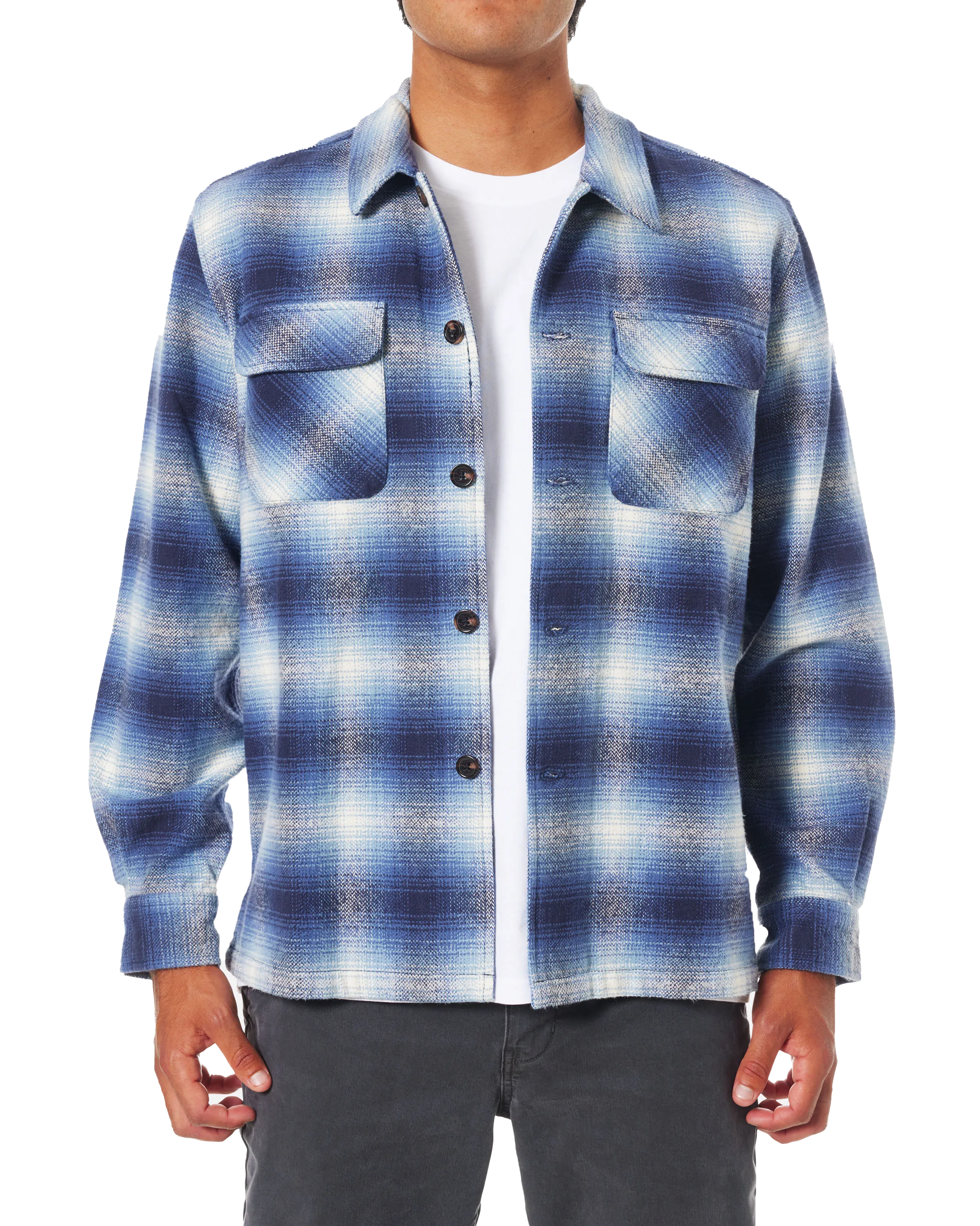 Shiloh Flannel Shirt in Polar Navy