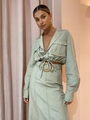 Significant Other Vienna Top in Olive
