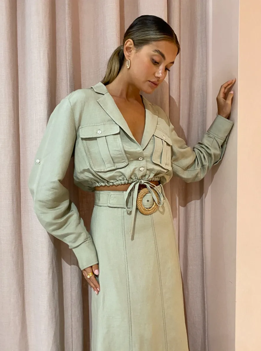 Significant Other Vienna Top in Olive