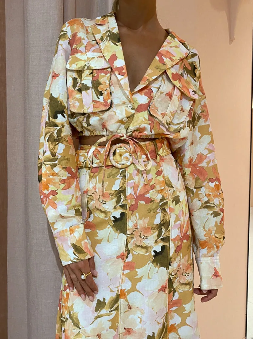 Significant Other Vienna Top in Watercolour Floral