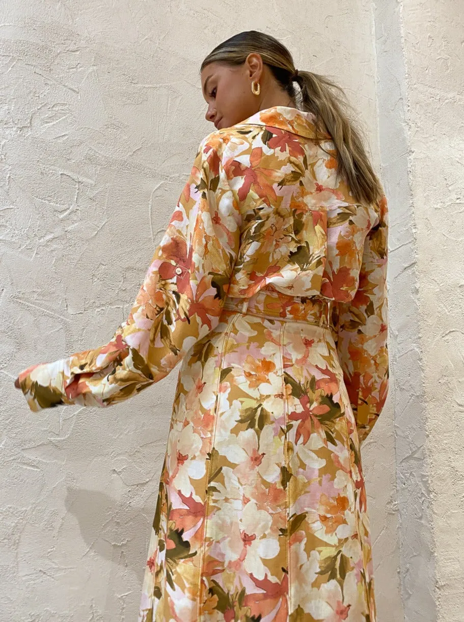 Significant Other Vienna Top in Watercolour Floral