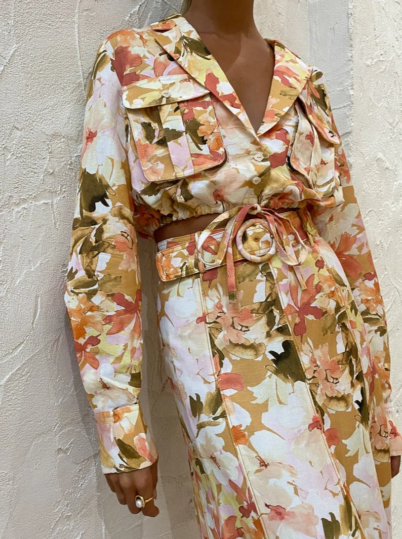 Significant Other Vienna Top in Watercolour Floral