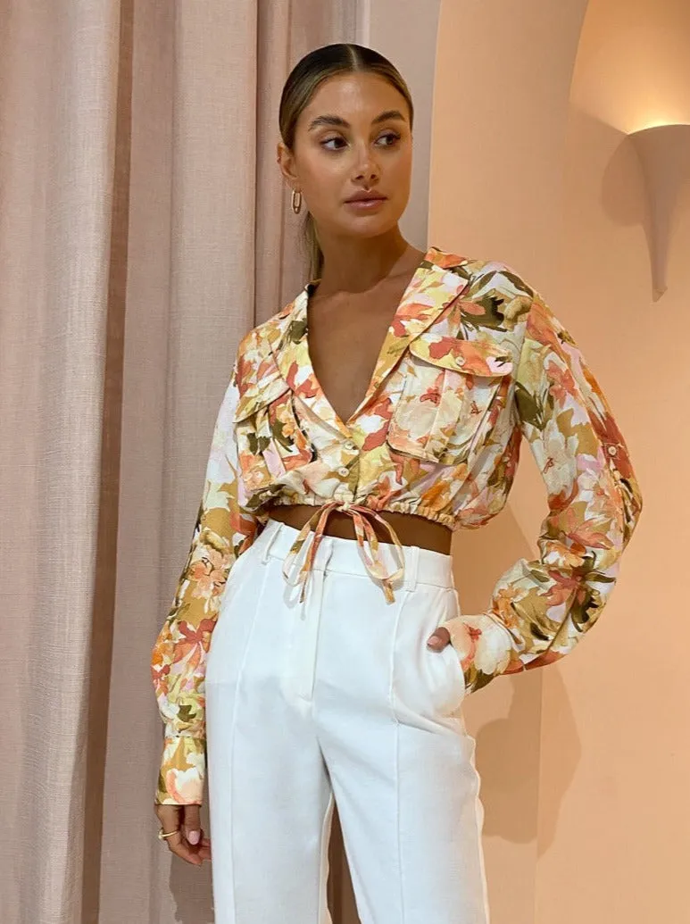 Significant Other Vienna Top in Watercolour Floral
