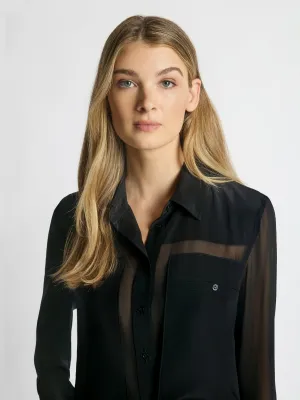 Silk sheer blouse