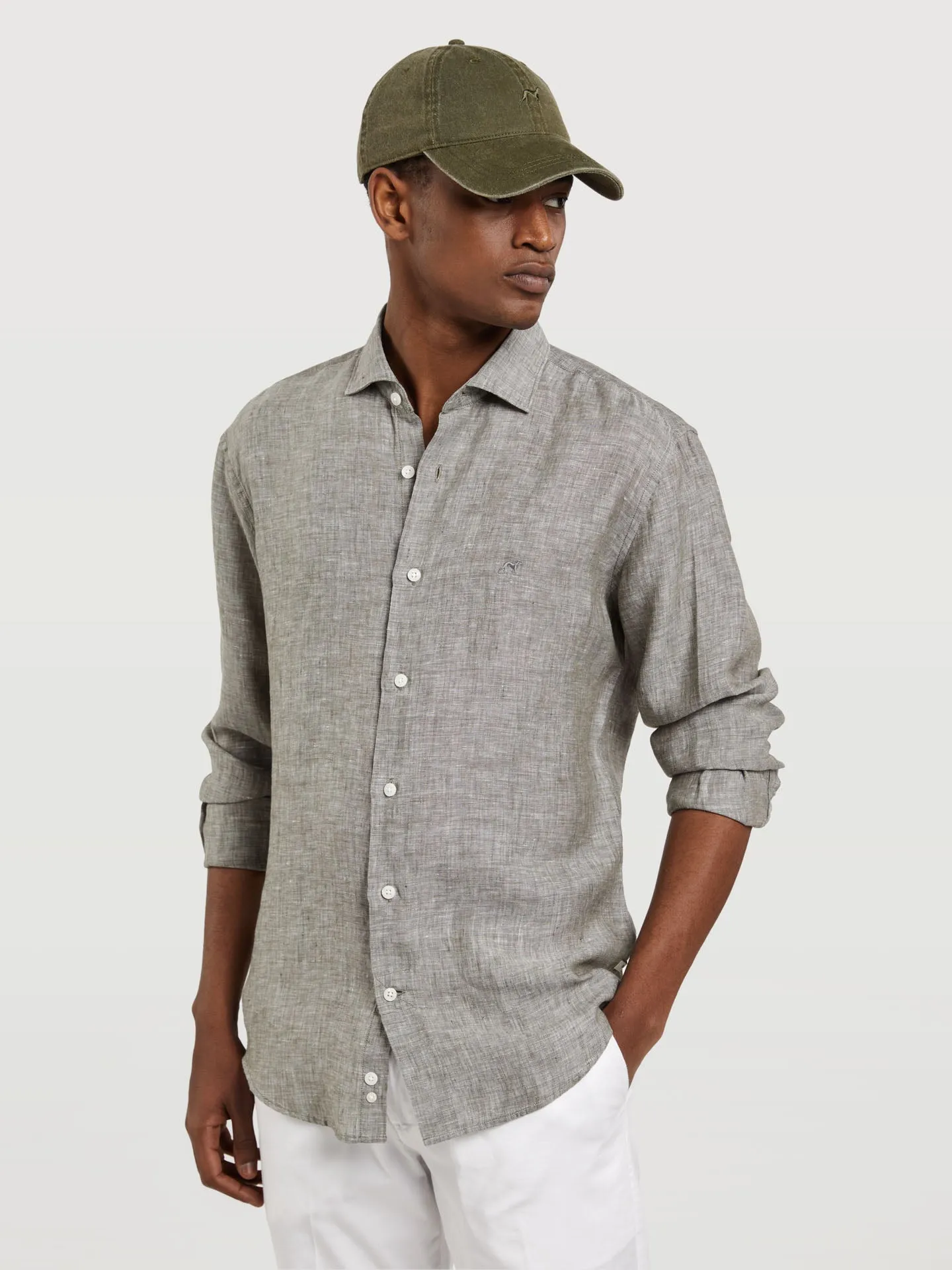 Slim Fit pure Linen Shirt