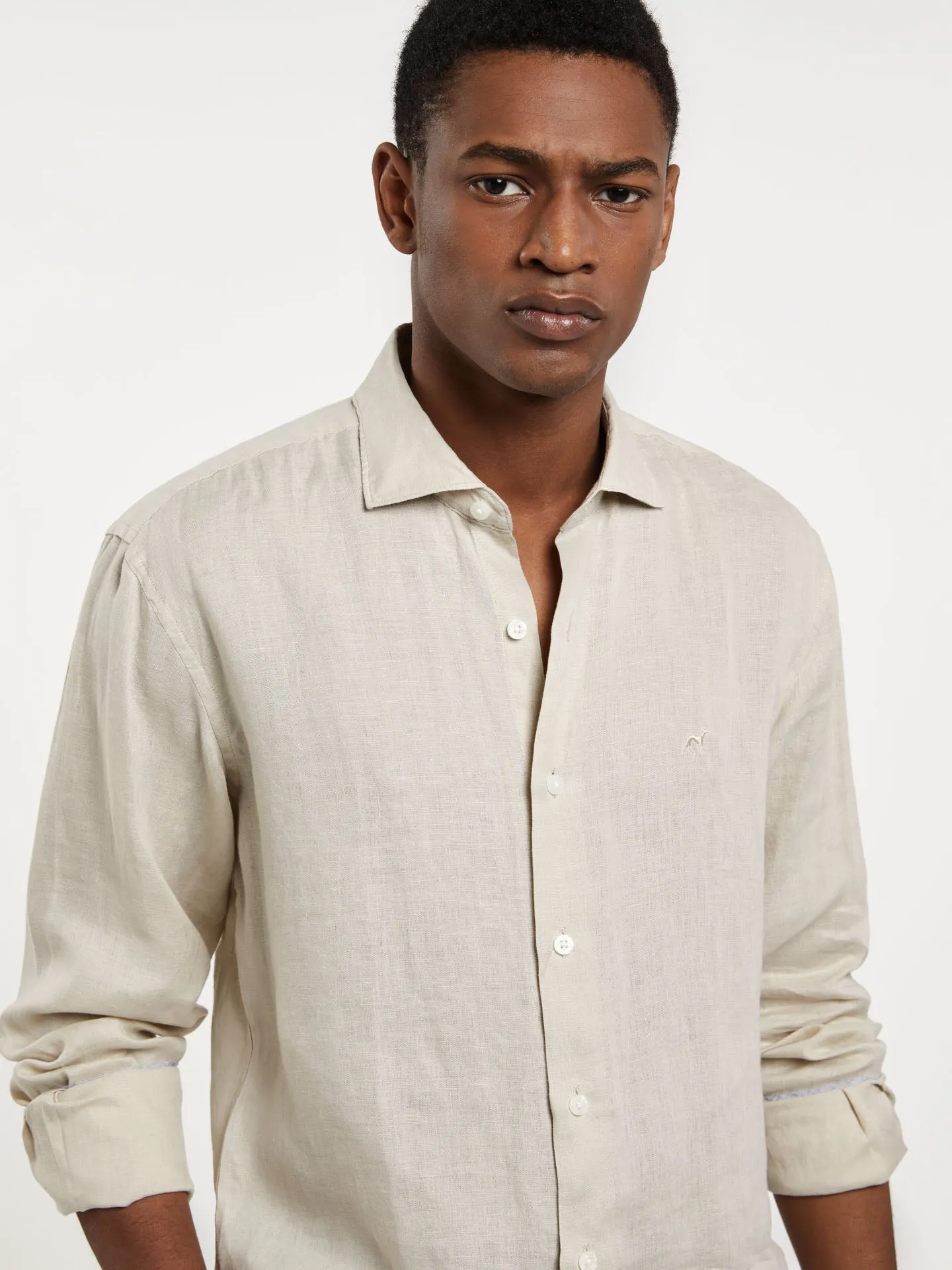 Slim Fit pure Linen Shirt