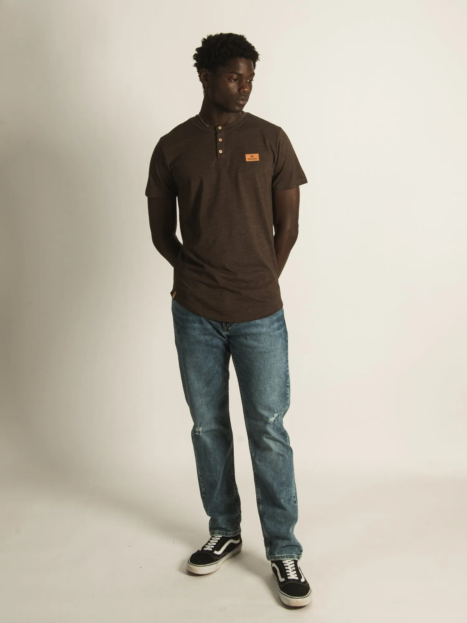 TENTREE CORK SHORT SLEEVE HENLEY T-SHIRT