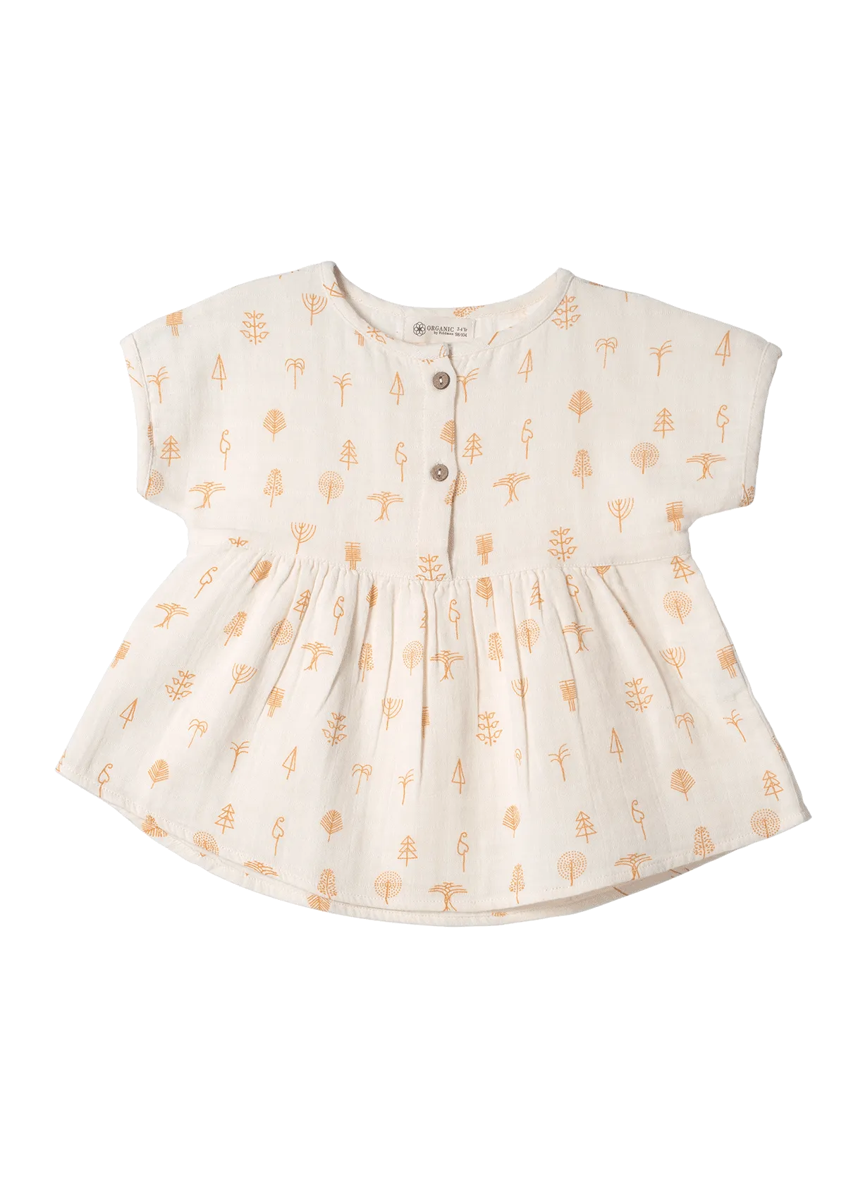 Tunic shirt Protective Forest organic muslin