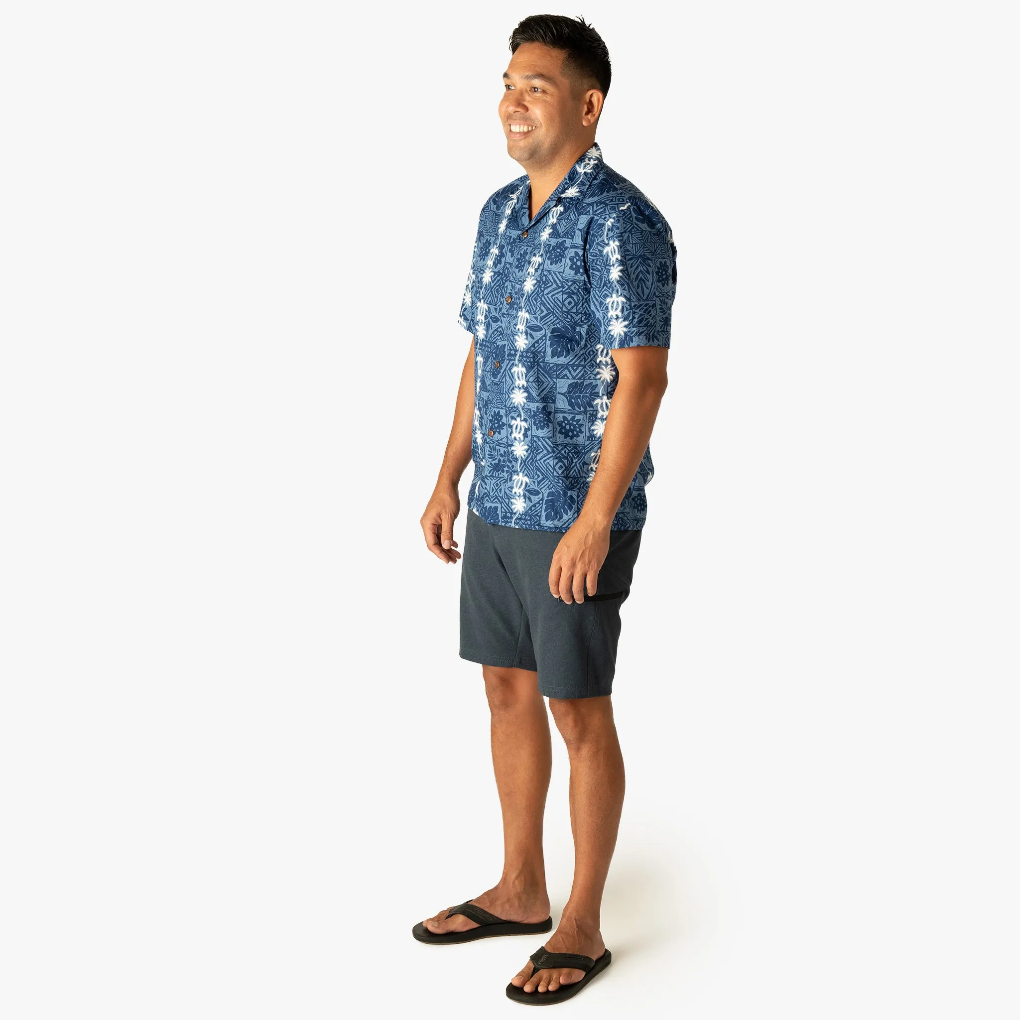 Turtle Panel Aloha Shirt