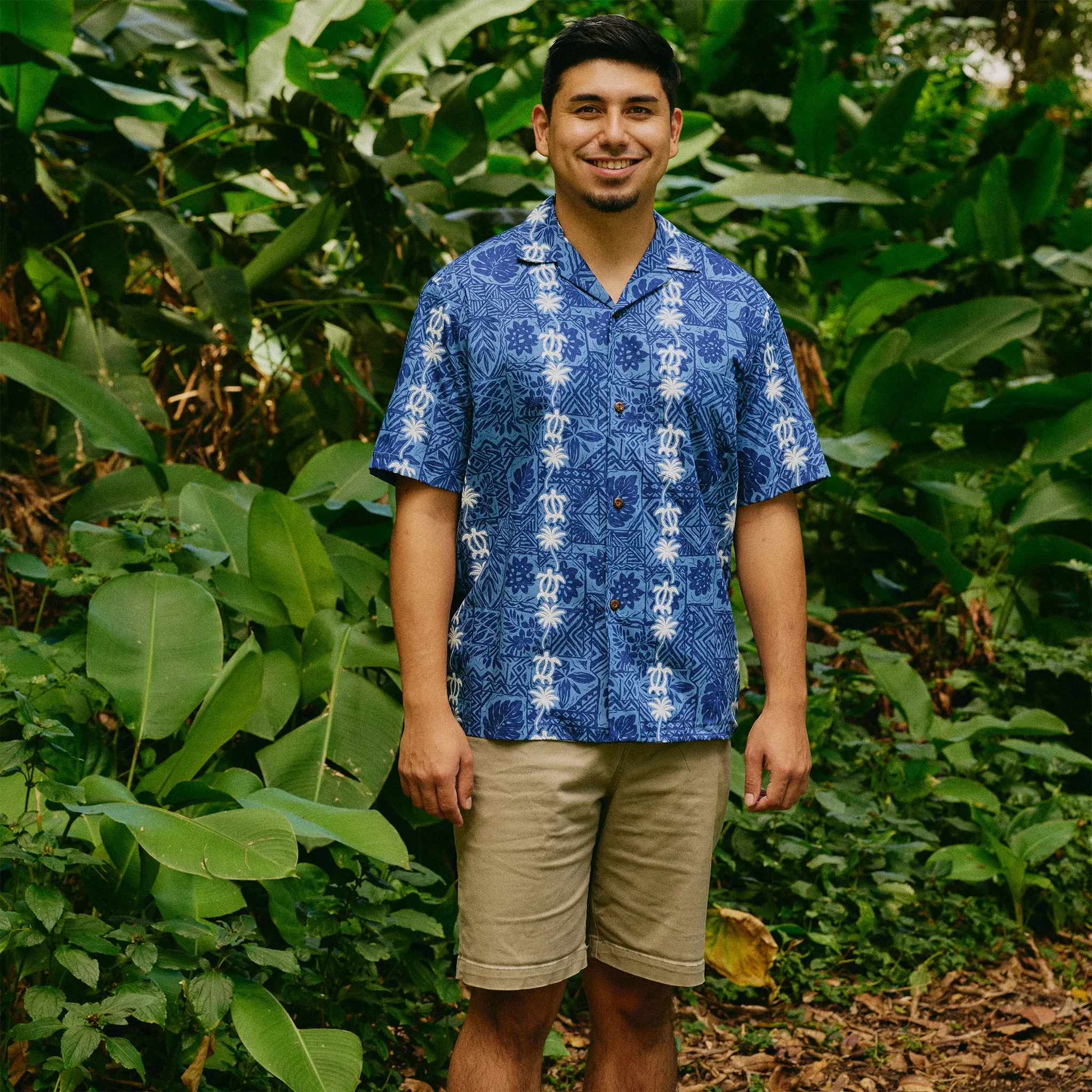 Turtle Panel Aloha Shirt