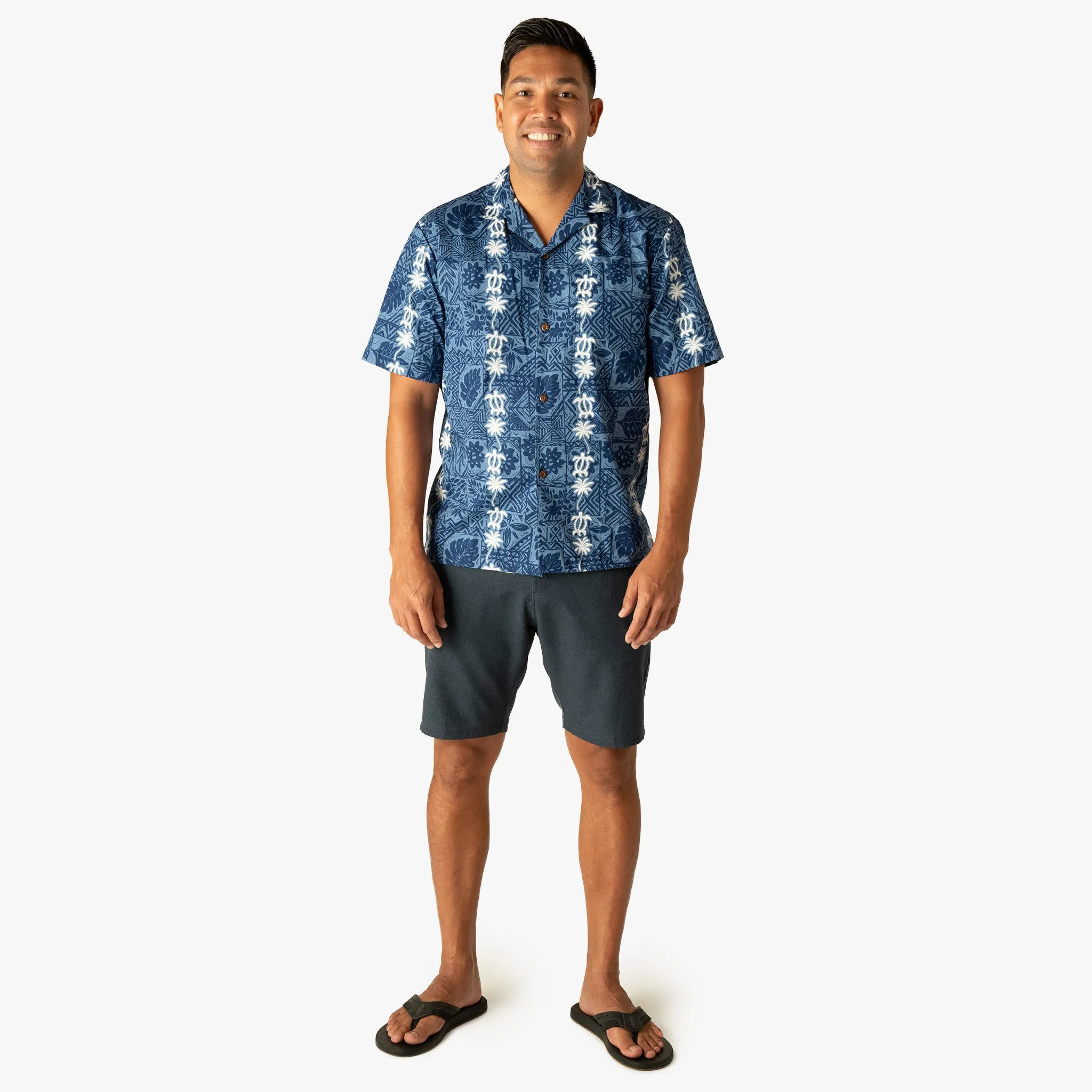 Turtle Panel Aloha Shirt