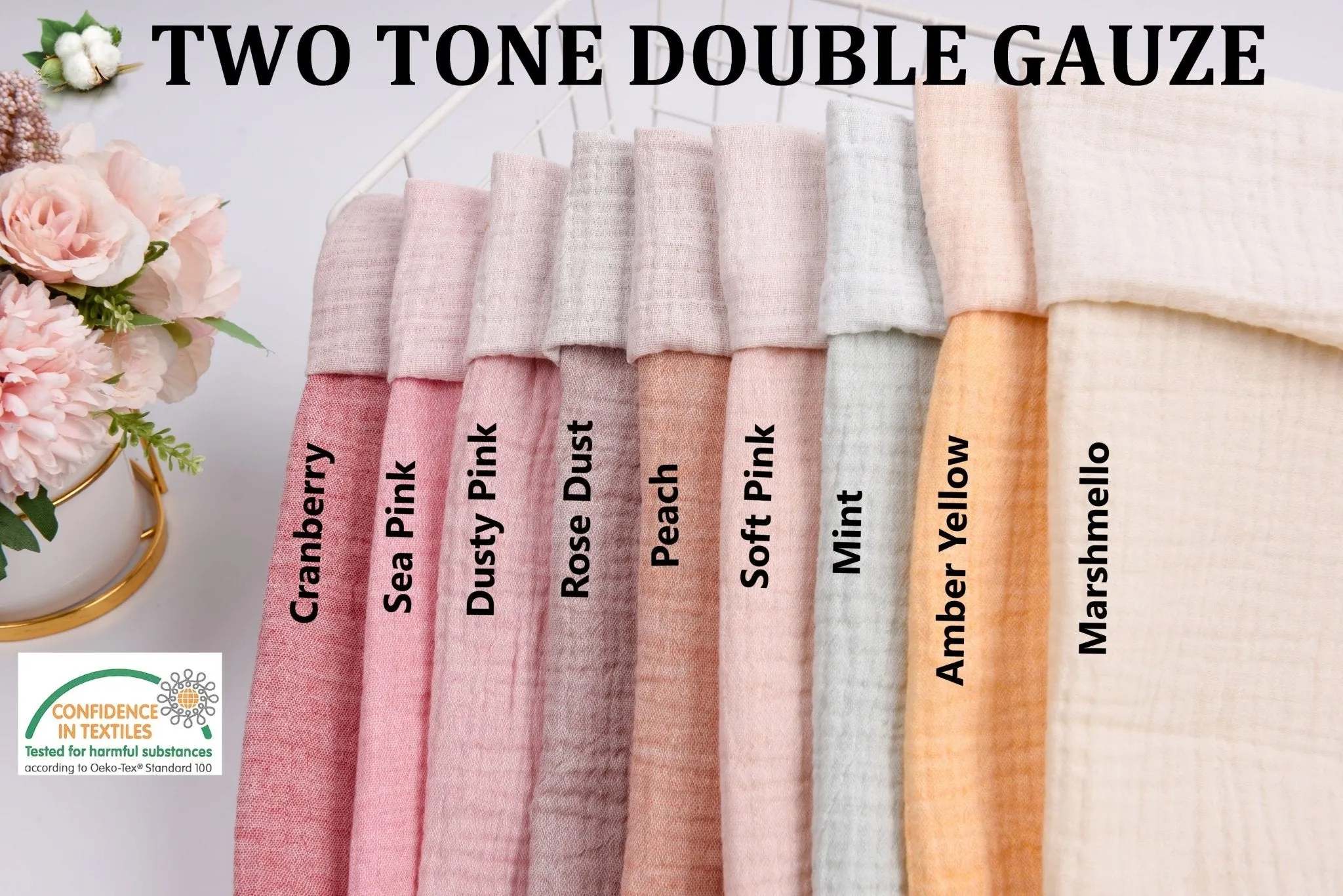 Two Tone Double Gauze  Fabric