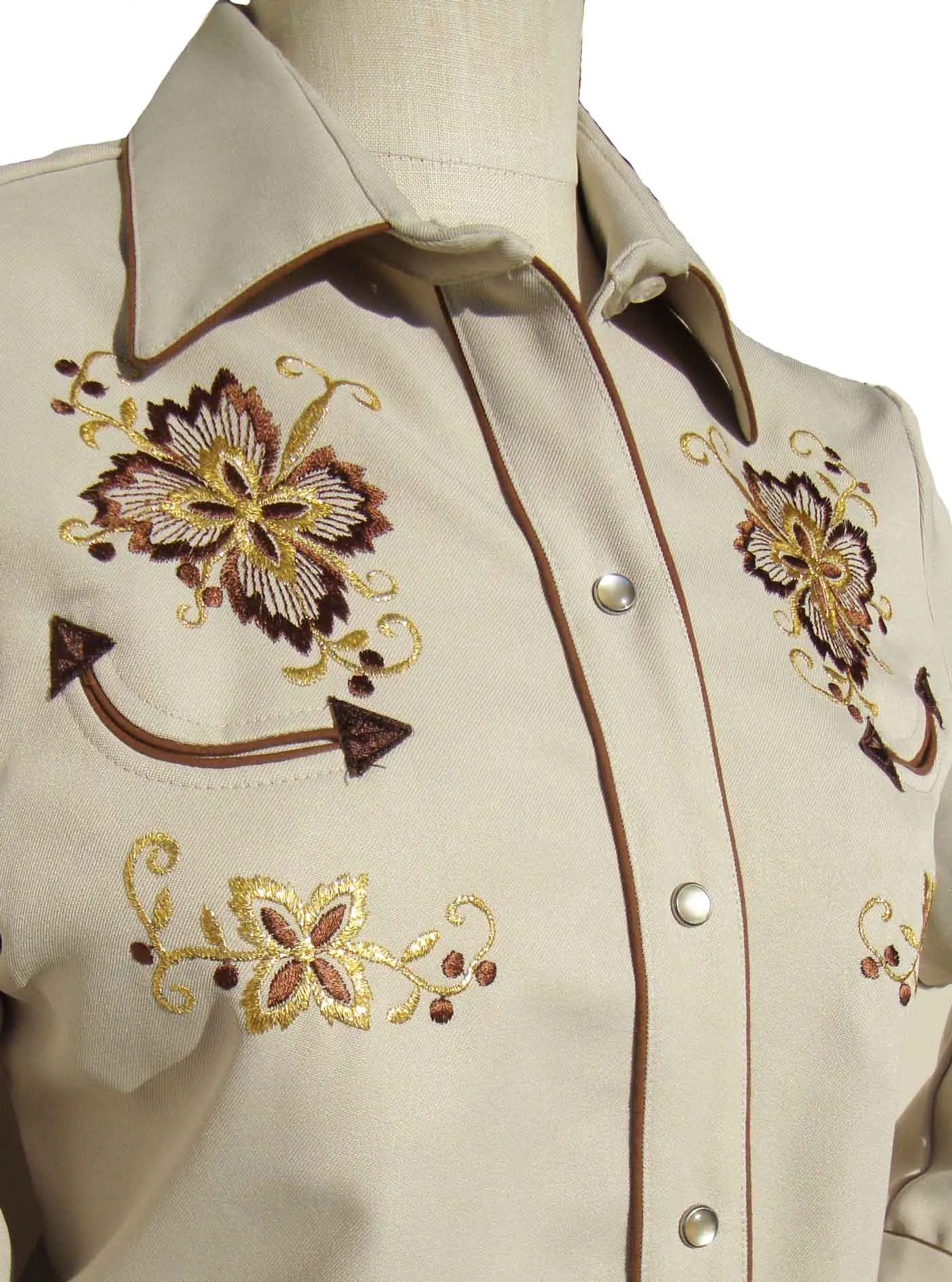 Vintage H Bar C Western Shirt Ranchwear Pearl Snap Buttons L