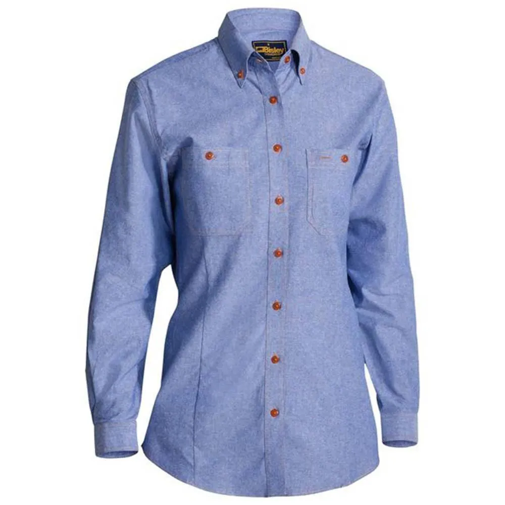 Women's Chambray Long Sleeve Shirt B76407L